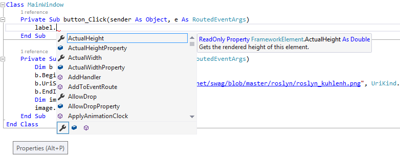 IntelliSense improvements in VS '15' Preview 3